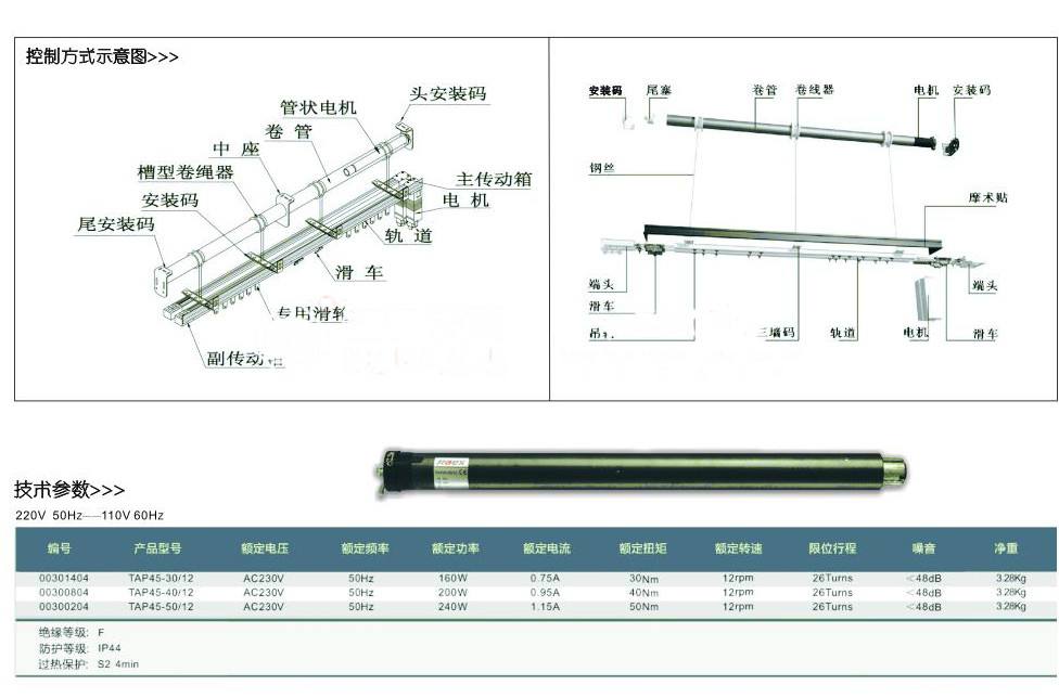 電動升降開合簾